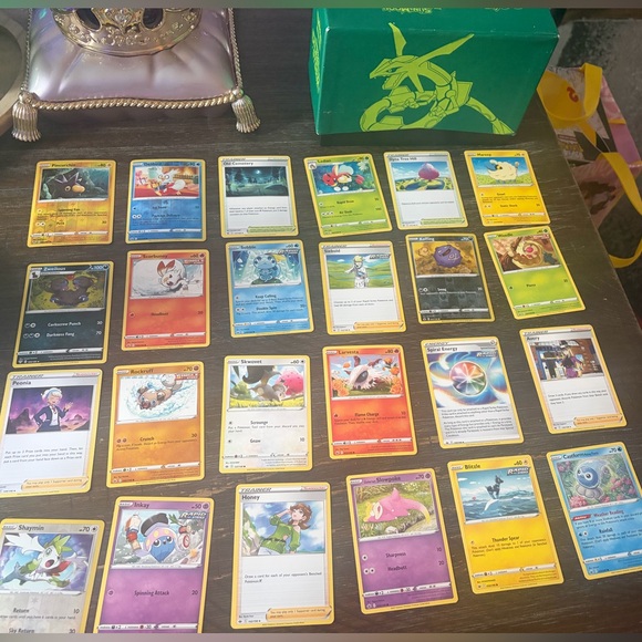 Other - Pokémon Trading Card Game Assorted Card Pack - Yellow, Red, Blue, Pink, Green